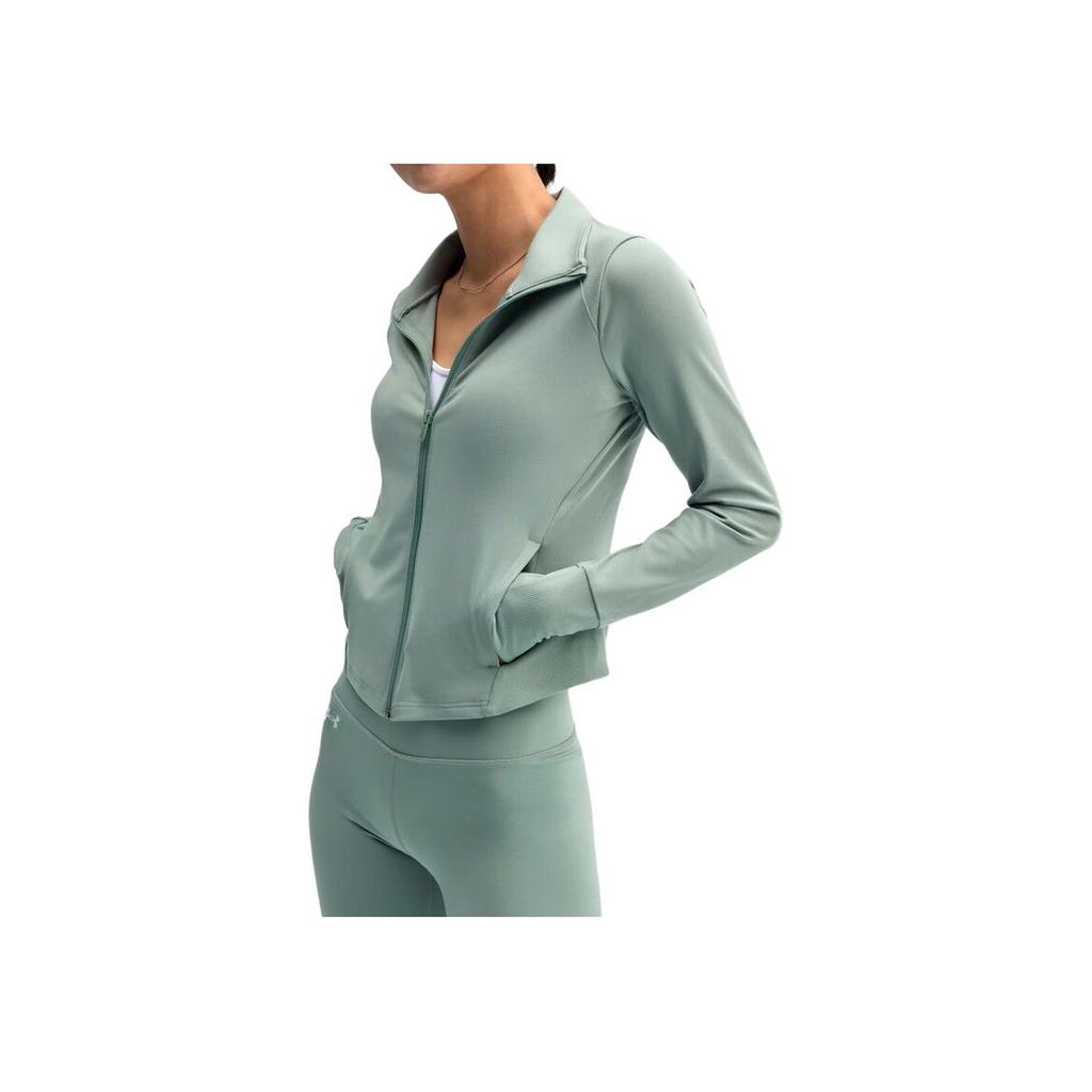 Under Armour Meridian Confortável Versátil Amigo da Pele Respirável Jaqueta Jaquetas Femininas Verde-Limão 1379157-348