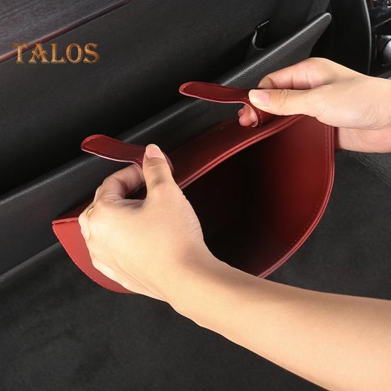 Car Seat Side Organizer Multi-Functional Storage Box for Car Doors And Backs Faux Leather Cell Phones Sunglasses Gadgets for Car Enthusiasts