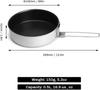 Frost Frypan Camping Frying Lightweight Mini Solo Cooking Utensil Fire-Maple Pan, Aluminum, Non-stick, (150g), Compact, Foldable, Skillet, Pan, Pot,