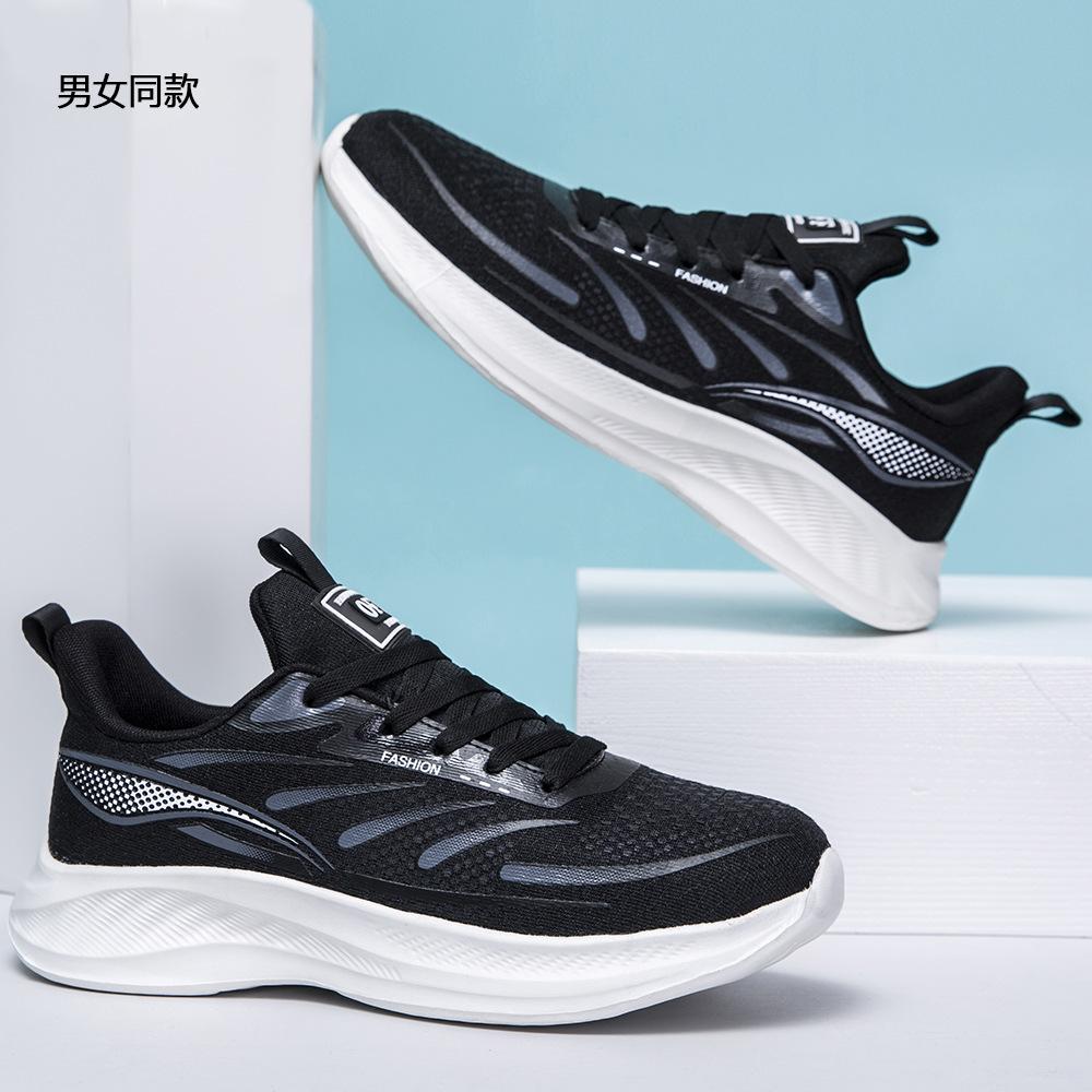 

New men s shoes, shredded fish mesh breathable sports shoes, light and comfortable, slow running shoes, trendy fashion casual shoes for men and women 36