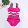 Sommer Push Up Frauen Klassische Badeanzug Hohe Taille Bikini Set Zwei Stücke Bademode Weiblichen Strand Badeanzug