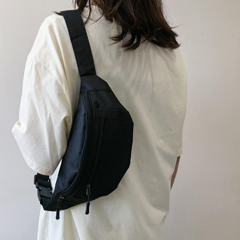 Large Capacity Fanny Pack Adjustable Strap Waterproof Waist Crossbody Bag Zipper Pocket Multi-Pocket Hands-Free Bag
