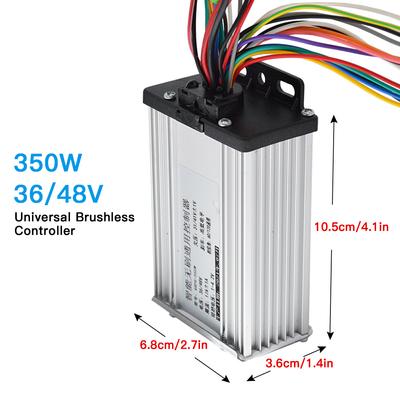 350W 36 48V Universial Brushless Controller for Electric Bicycle Electric Scooter