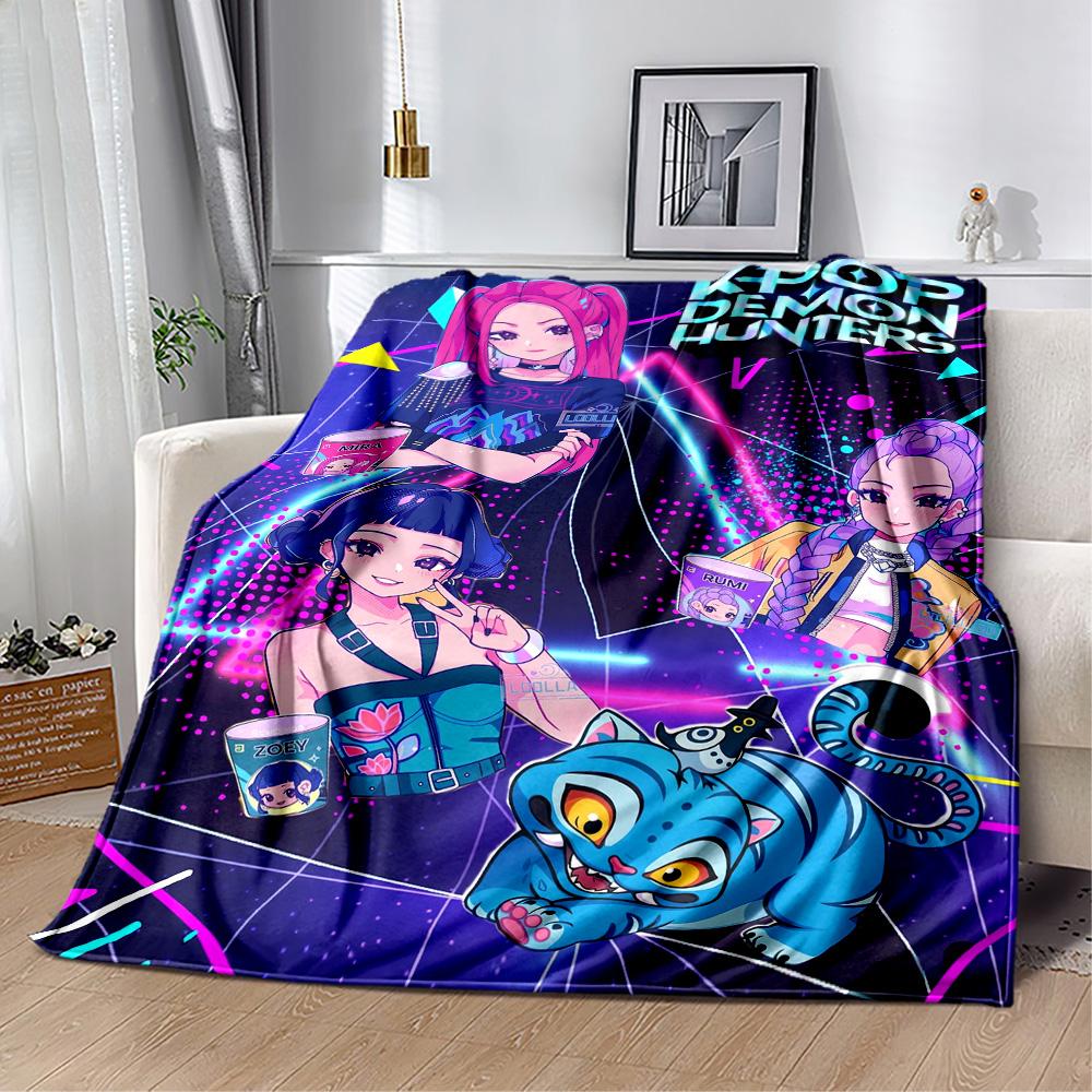 Fantasy Heroes Adventure Blanket Warmthful Decor Great for Seaside Bed Chair Four Seasons Universal Digital Print Gift for Travel Home Birthdays