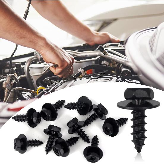 10pcs Front Fender Liner Bolts Bumper Cover Splash Shield Mud Guard Screws Compatible with Lexus Toyota Camry Corolla Highlander RAV4 9015960498