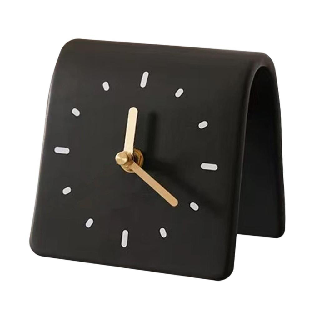Elegant Minimalist Desk Clock Silent Acrylic Table Clock Decorative Ornament for Home Shelf Entryway Living Room