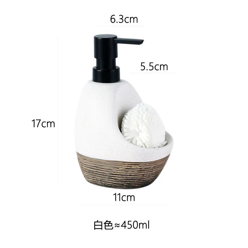 Household Creative Makeup Hand Sanitizer Bottle Ceramic Lotion Bottle High-end Dual-use Bathroom Push Type