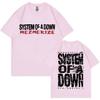 T-shirt Estiva alla Moda Unisex Rock Band System of A Down Mezmerize T-shirt Unisex e Unisex Vintage Alternativa Metal Musica T-shirt