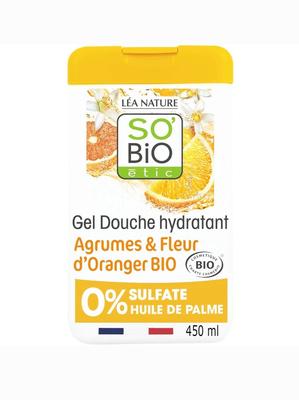 Moisturizing Shower Gel with Citrus and Organic Orange Blossom The 450mL Bottle (Pack of 6 Pcs)