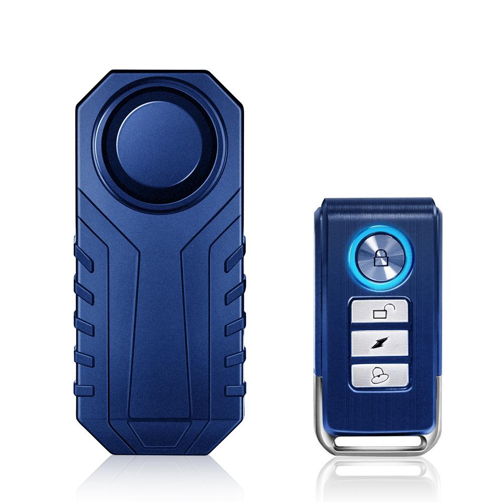 Extractme Wireless Motorcycle Vibration Alarm IP55 Waterproof Bicycle Alarm Remote Control Anti-theft Bike Detector Alarm System