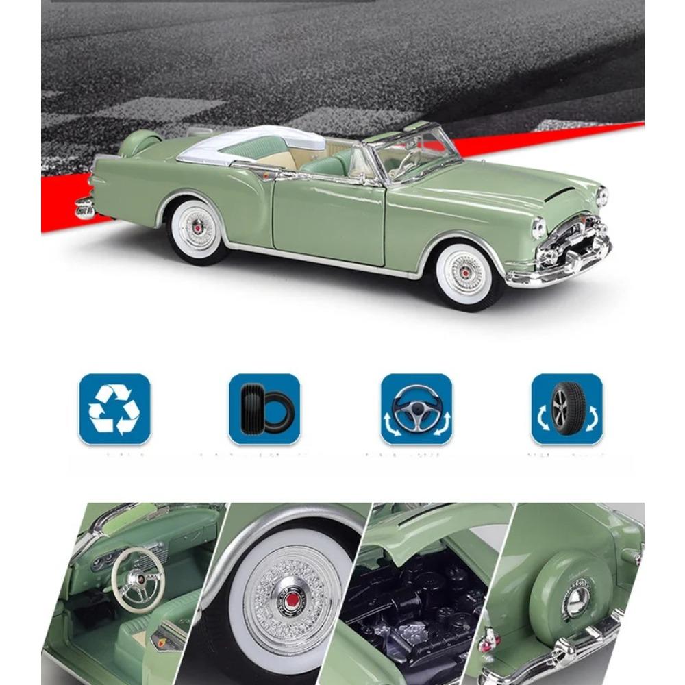 Welly 1/28 1953 Packard Caribbean Alloy Luxy Car Model Diecast Metal Classic Retro Sports Vehicle Car Model Simulation Kids Gift