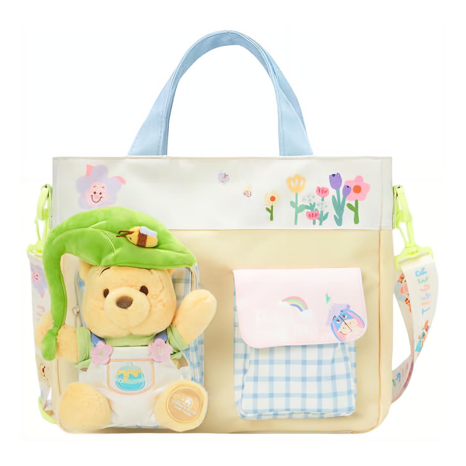 

Новая полиэстеровая сумка-тоут Disney, сумка для покупок, сумка на плечо, сумка через плечо, дамская сумка, унисекс, светло-желтая, 400060391207 35.1*8.1*30.0CM