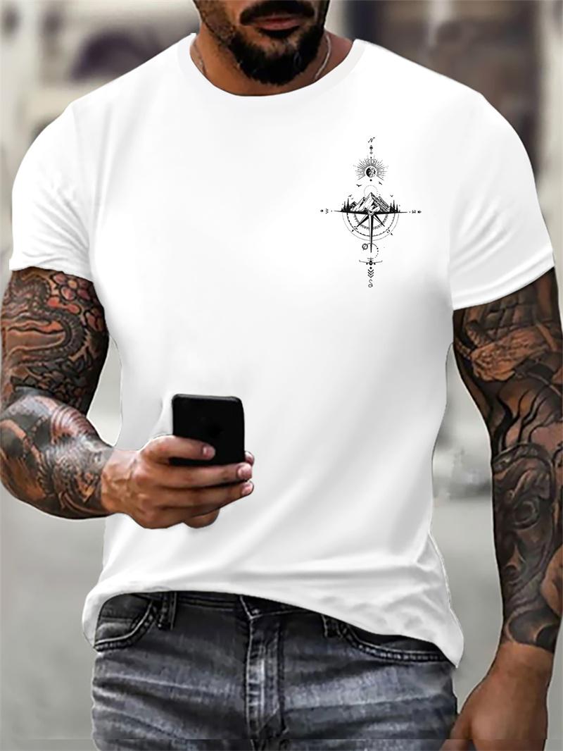 

Модные мужские футболки, летние, с коротким рукавом, с 3D-принтом, для спорта на открытом воздухе, повседневные топы 6XL, большие размеры, с круглым вырезом, уличная футболка 6XL