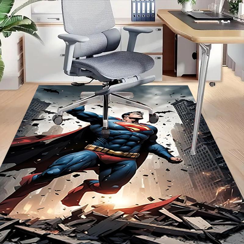 1pc Superman, Cityscape Carpet, for Home & Office Decor, Desk Chair Carpet, Festive GiftL1423