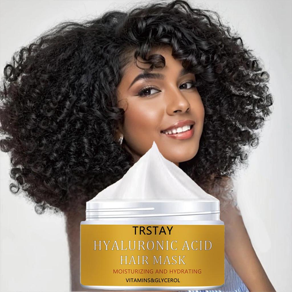 Reparación profunda del cabello dañado con acondicionador de queratina que contiene colágeno y biotina crema hidratante para el cabello