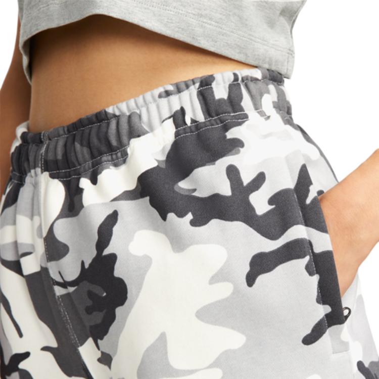 Nike All Over Print Camouflage Jogger Pants Women Bottoms Black White DN1767-133
