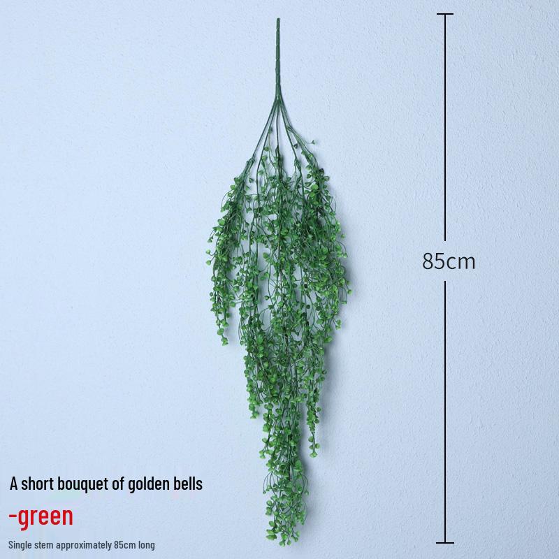 Golden Bell Willow Artificial Trailing Flower Vine for Indoor Wall Decoration
