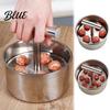 Round Food Shaper Tool Stainless Steel Meatball Maker 6/12-Hole Manual Meat Press Mold for Homemade Falafel Beef Pork Fish Balls Non-Stick