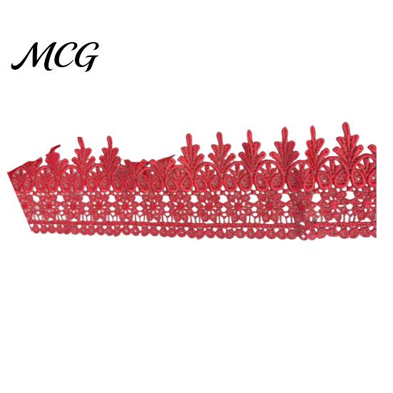 Decorative Lace for Sewing 1.4 Yards Floral Trim, 9.5cm Wide Ribbon, Craft Ribbon Crafts Edging Wedding Dress Embellishment, DIY Sewing, Gift