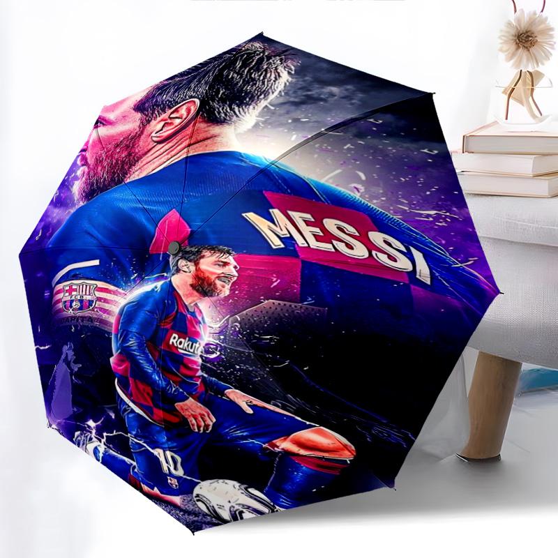 Lionel Messi: Ombrello pieghevole Campo Leggenda Ombrello 8 stecche parapioggia leggero Ombrello da sole