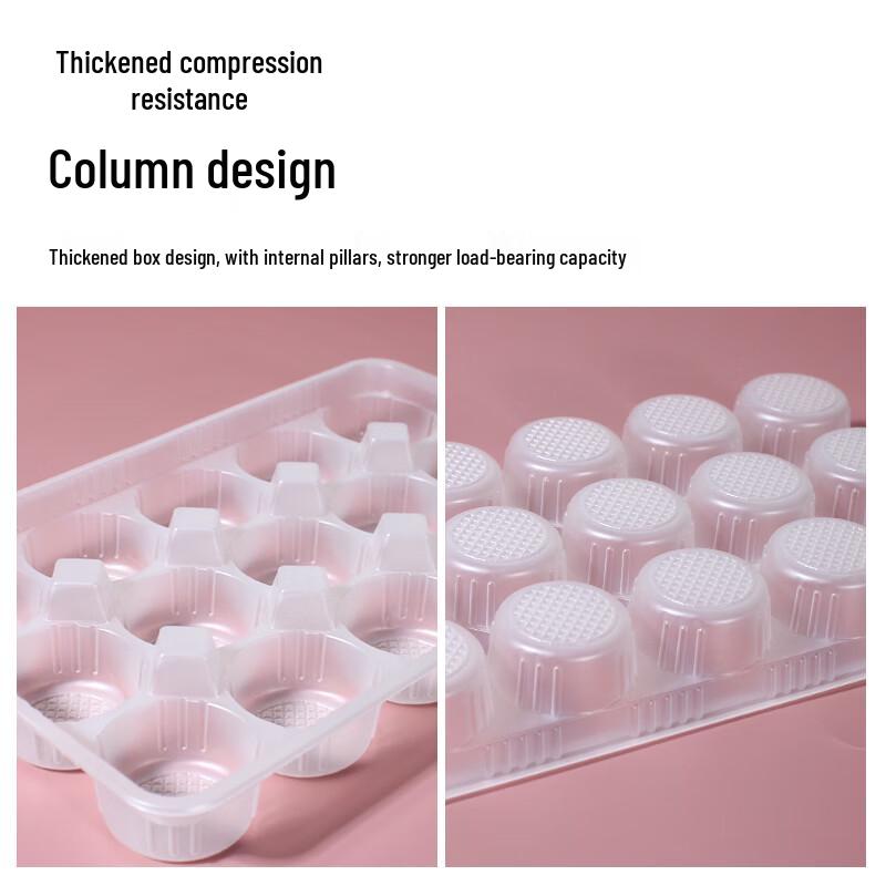 Disposable 10-Compartment Dumpling & Wonton Freezer Box