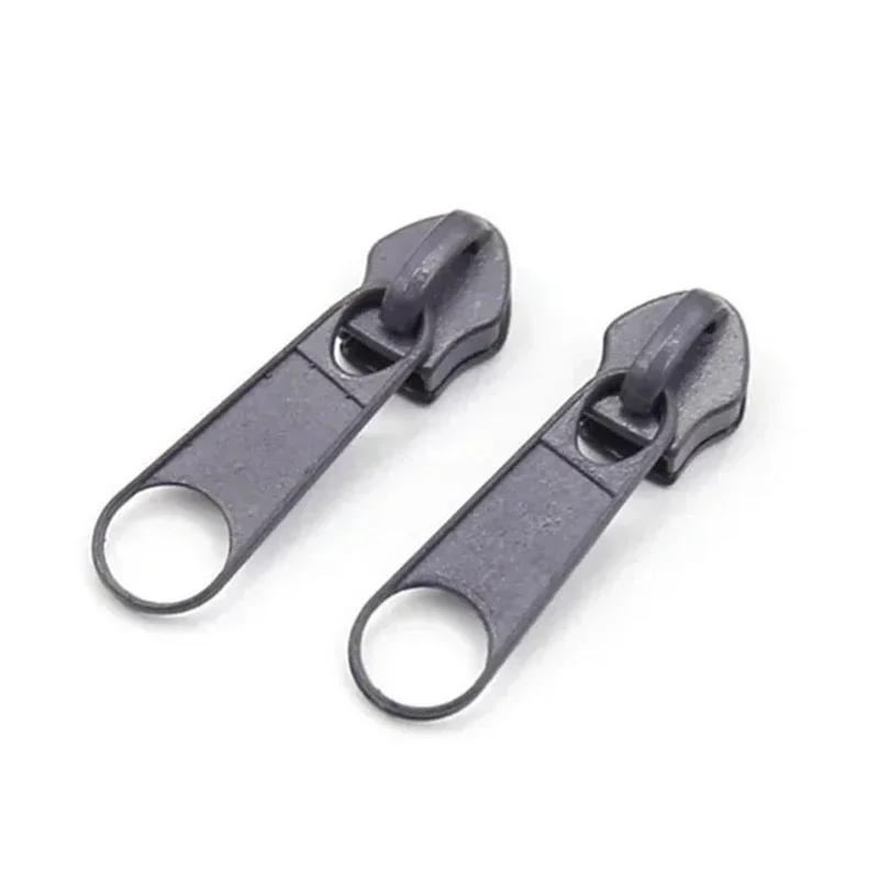 10/20/50Pcs 3#5# Meetee Rainbow Nylon Zipper Slider Backpack Jacket Zips Heads Decorative Zip Puller Repair Kit Sewing Accessory