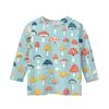 Kinder 3/4 Ärmel Tops Casual Print T-Shirt Rundhals Pullover Bluse