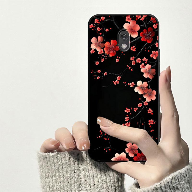 Protezione Per Nokia 215 4G Custodia Per Nokia 225 4G Antiurto Morbido Silicone Cover Posteriore TPU Custodia per Telefono Fiore Gatto Antipolvere Bumper