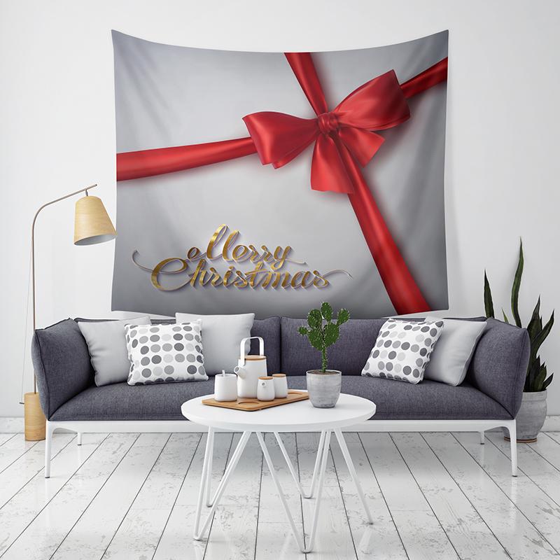 Merry Christmas Christmas Decoration Printed Pattern Tapestry Home Living Room Bedroom Decoration Wall Hanging Tapestry