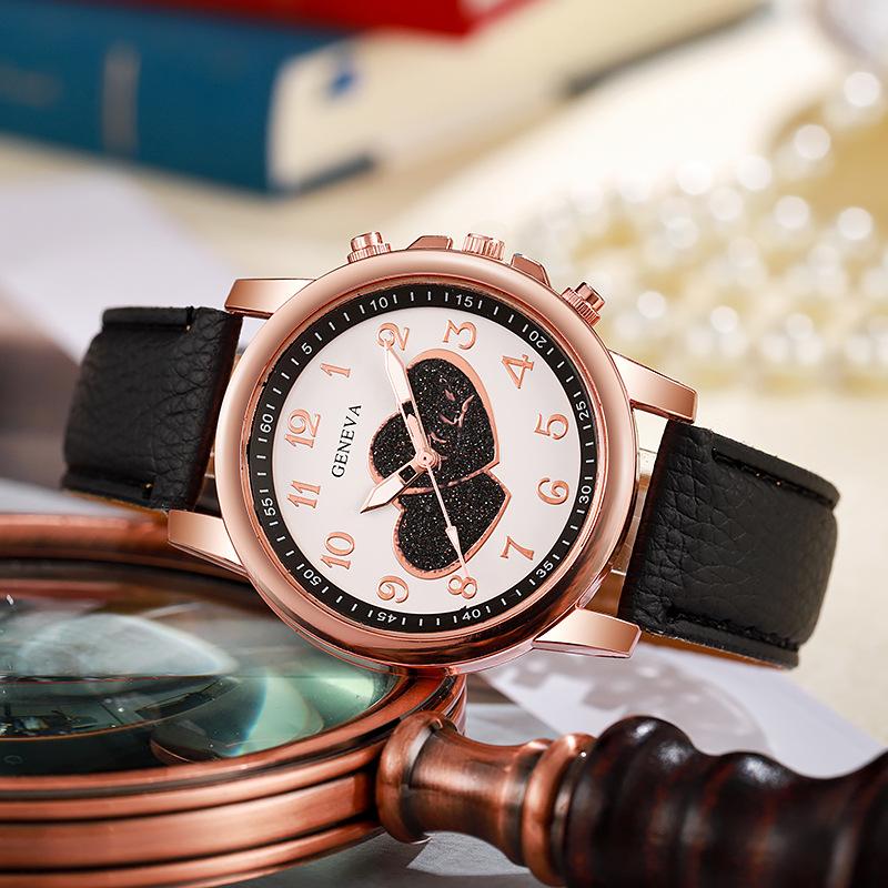 Fashion Heart Dial Women Watches Casual Design Women's Quartz Wristwatches Best Gifts Clock for Female