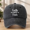 Fashionable Letter Embroidered High-quality Baseball Cap Classic Washed Retro Peaked Cap Sweat-absorbent and Breathable Hat