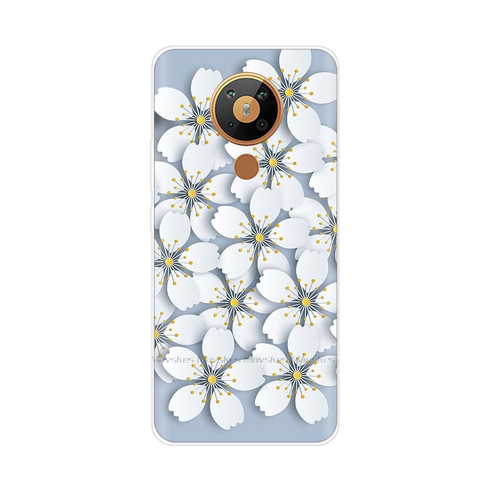 For Nokia 5.3 Case Transparent Phone Case Printing Bumper For Nokia 5.3 Nokia5.3 Case Back Cover 6.55'' TPU Soft Silicone Shells