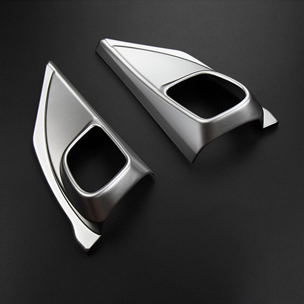 Ein Paar für 2012–2016 Honda CR-V 2013 2014 2015 CRV, mattes Chrom, Front-Audio-Lautsprecher-Verkleidung, Auto-Innen-Audio-Ring