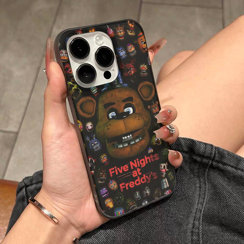 Five-Nights-At-Freddys For IPhone 17 16 15 Plus Pro Max 12 14 Plus 11 13 Wave Corrugated Stripe Funda Phone Cover