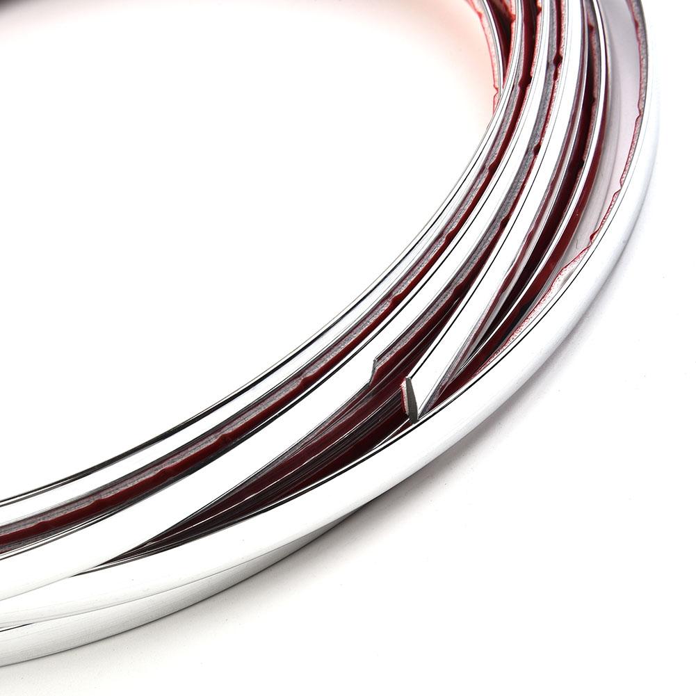 8mm*5m Car decoration strip Car Styling Moulding Decor Silver High quality