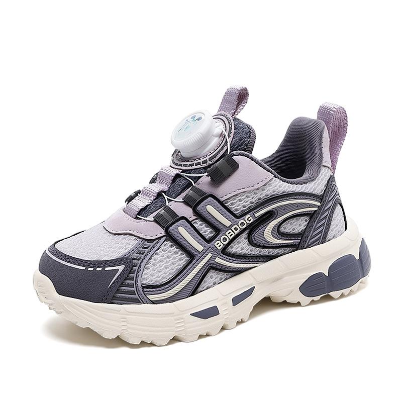 Barnesko Fritidssko Foreldre-barn Sko Trend Sko Barnetrend All-Match Uformell mote Sko med roterende knapp Basketballsko