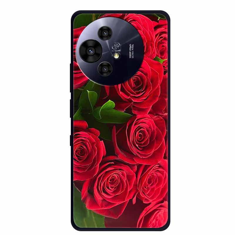 Pro pouzdro na telefon TCL 50 Pro NxtPaper Černé silikonové měkké TPU pouzdro Pro TCL 50 Pro NxtPaper 5G Zadní kryt Pouzdro 6.8" Coque Odolné proti nárazům