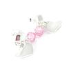 Les Trésors De Lily [F6697] - Pink 'Sweet Heart' Silver Earrings