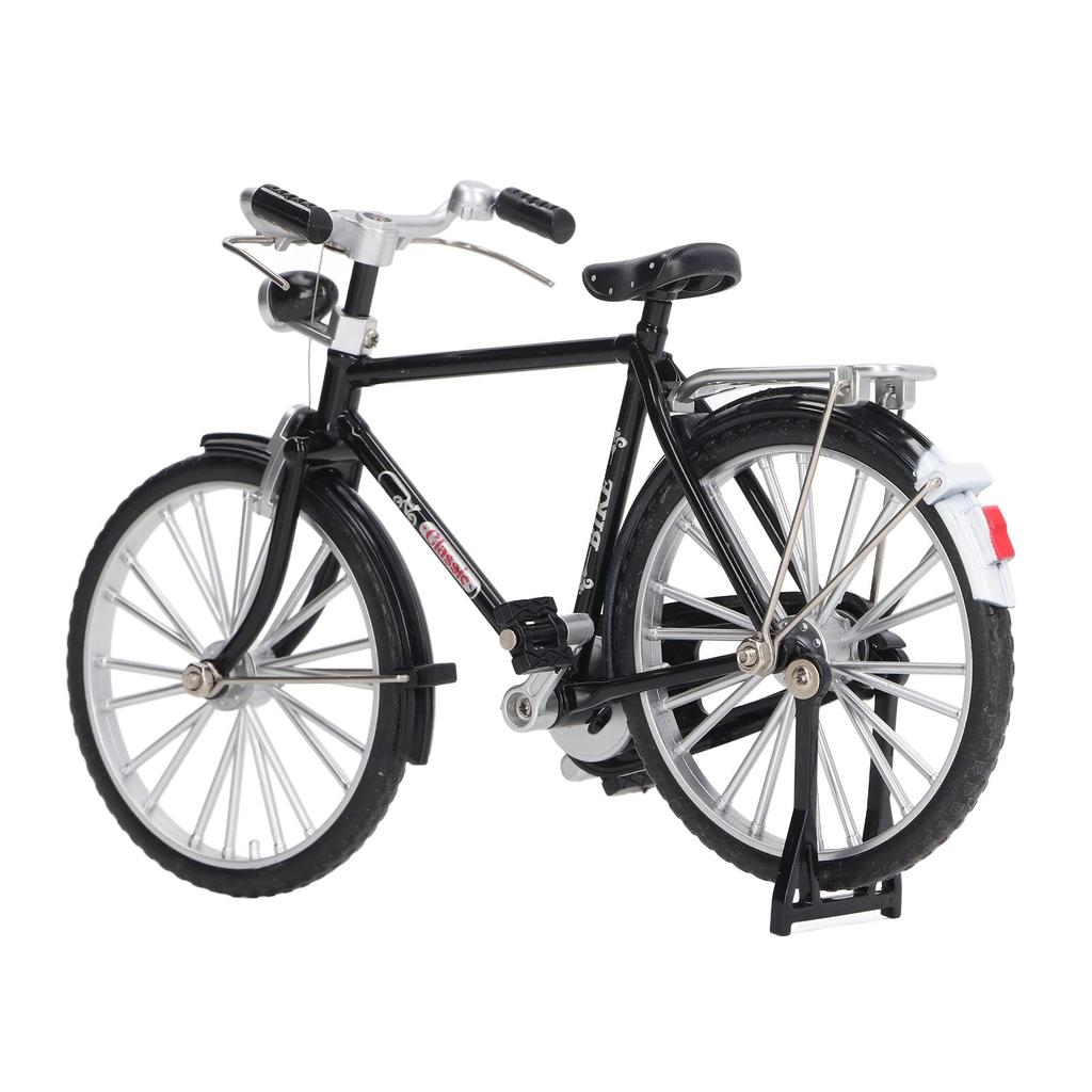 1:10 Alloy Bicycle Model Vintage Miniature Simulation Collection Free Standing Bike Model with