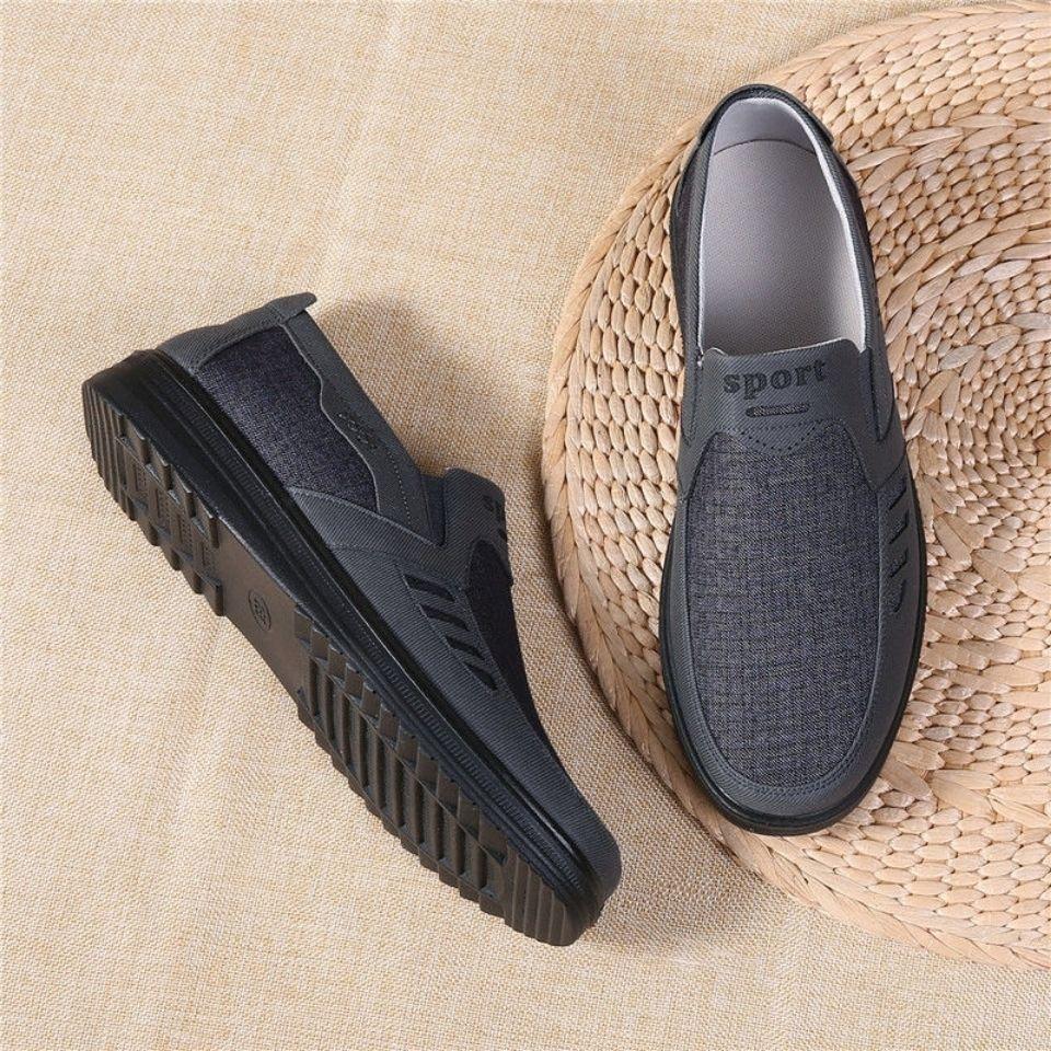 Spring and Autumn Old North Cloth Shoes Men's Mesh Shoes Breathable Mesh Shoes Deodorant Dad Shoes Soft Sole Non-slip Casual Large Size Men's Shoes
