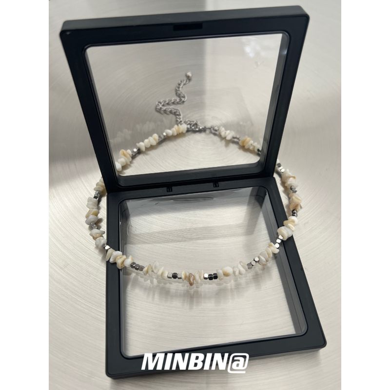 

Niche Style Beaded Clavicle Chain Cold Style Female Seaside Shell Shells broken silver necklace