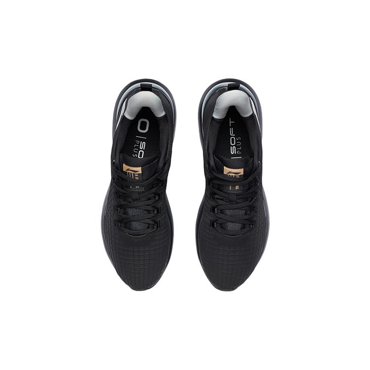 Li Ning SOFT PLUS Running Shoes Men's Low top Black/White AGLR257-1