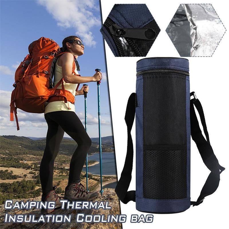 1PC Water Bottle Round Insulation Cover Folding Ice Pack Hot Water Bottle Insulation Cover for Outdoor Picnic Trip