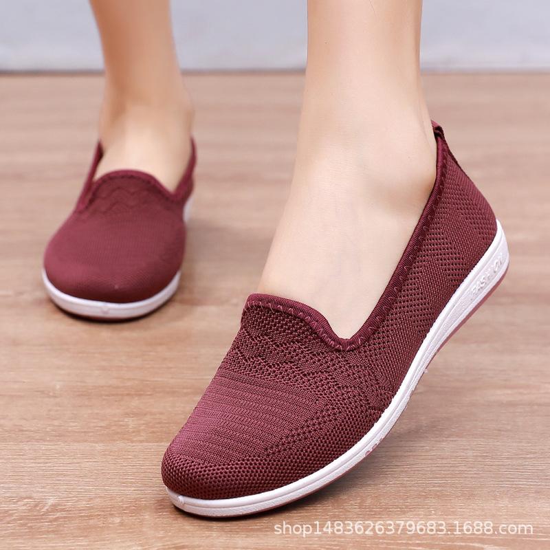 Small size summer cloth shoes breathable knitted shoes comfortable flat casual net shoes