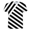 Summer 3D T Shirt Print Short Sleeve Striped Print Men T Shirt O Neck Men Harajuku XS-6XL