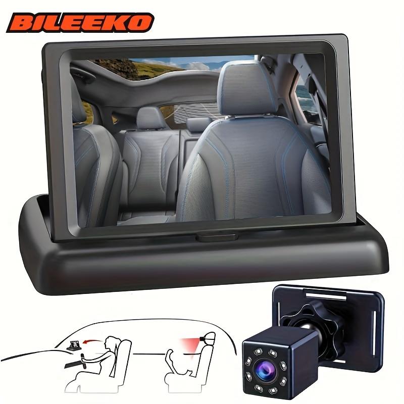

Bileeko Rear Facing Safety Foldable Monitor Display Night Vision Car Inside Seat Monitored Camera Easy Installat новый автомобиля