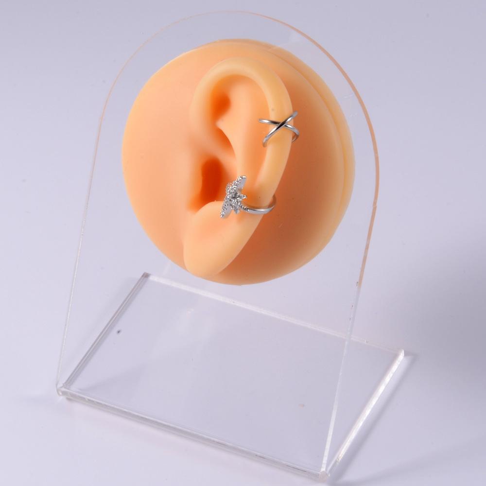 Silicone Ear Model Earrings Jewelry Display Props Earrings Stud Earrings Organizer Display Stand and Packaging
