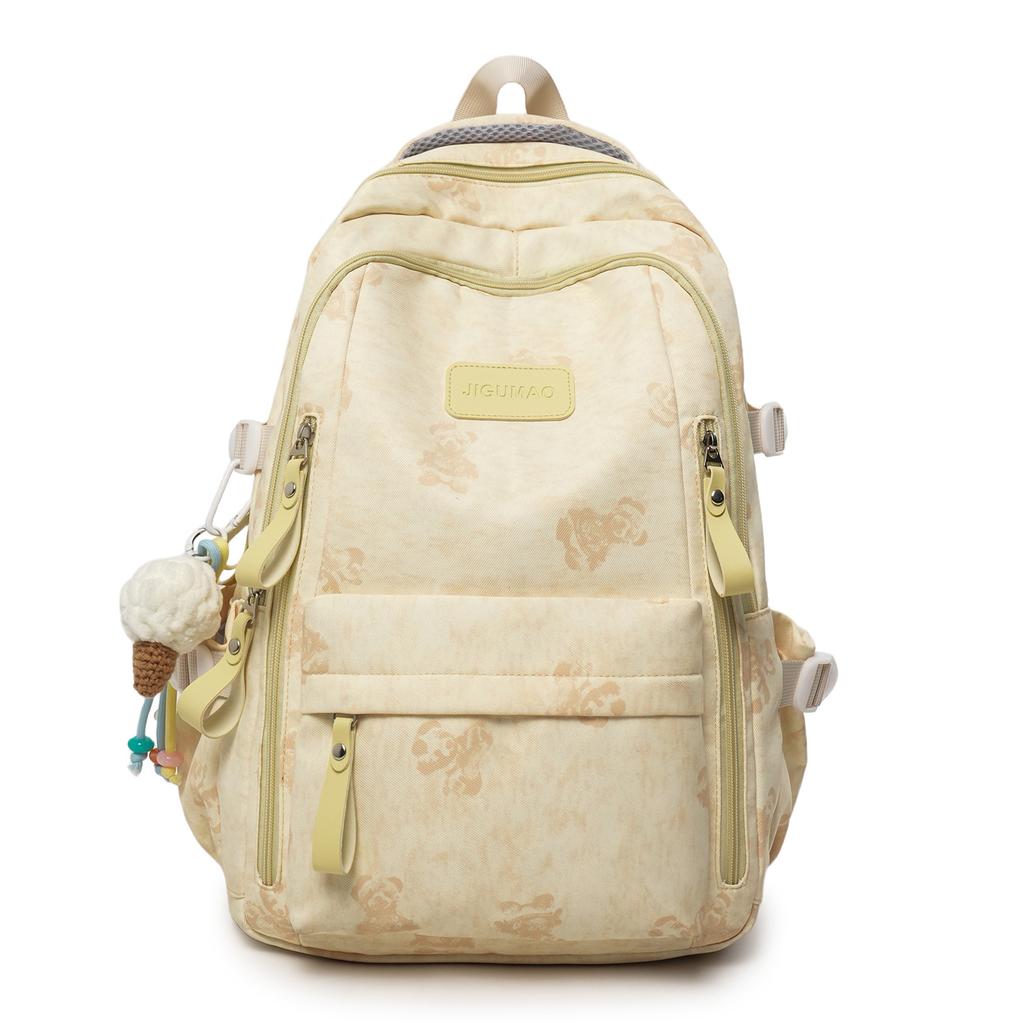Schoolbag New Couple Backpack Large Capacity Fashion Printing Korean Student School Bag Going Out Commuter Travel Backpack