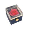 Rotation Rose Jewelry Gift Box Eternal Rose Jewelry Display Rack Proposal Ring Boxes  Mother's Day
