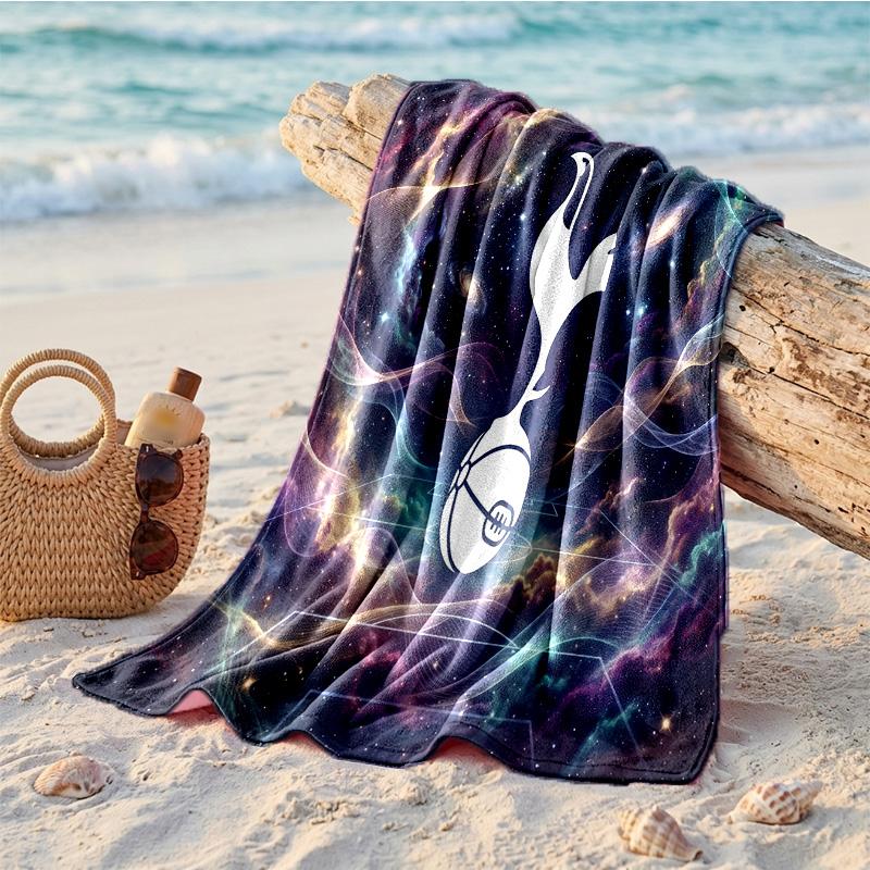 Asciugamano da Spiaggia in Microfibra Tottenham Hotspur Stampa Asciugatura Rapida Assorbente Grande Asciugamano per Spiaggia Nuoto Viaggio